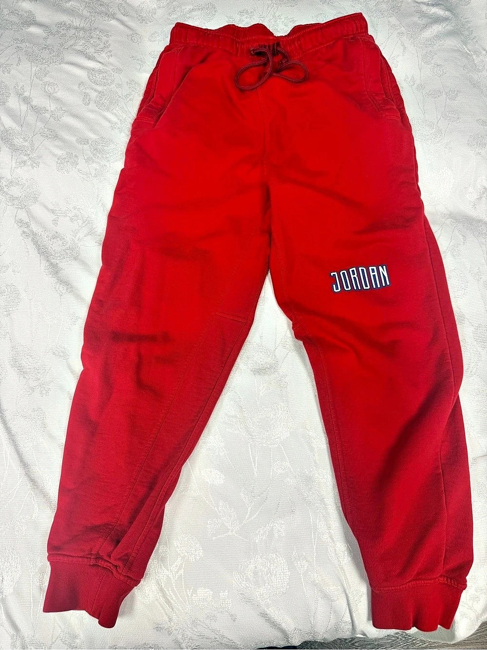 Jordan Red Jogger Sweatpants Like New